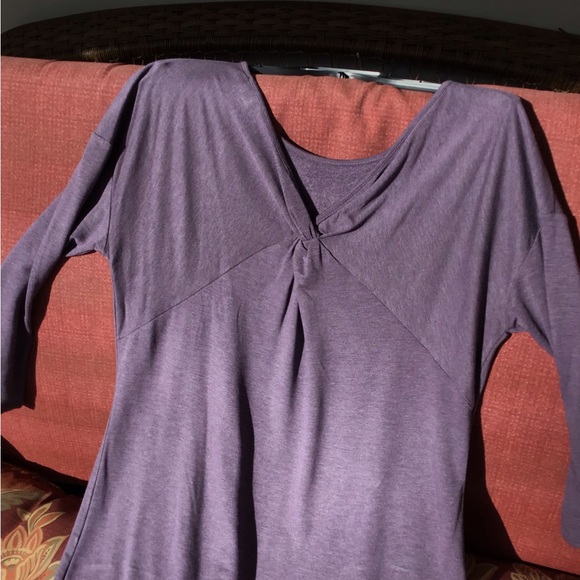 Ladies sz Large dress loft retail $69.99 purple new lovely Comfort soft - Picture 11 of 15